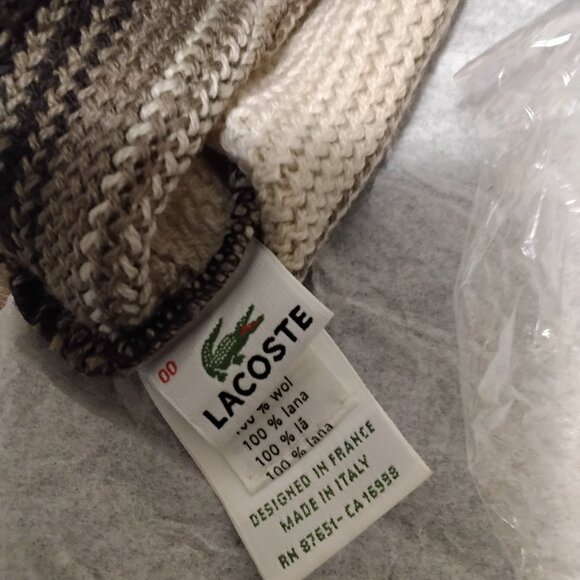 Lacosta original man dark blue sweater and hat  new not worn designer - Picture 5 of 5